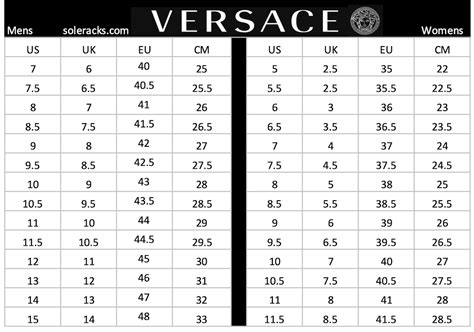 versace mens shoe size chart|versace swimsuit size guide.